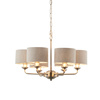 Highclere 6 Pendant Light Chrome 500-1855mm
