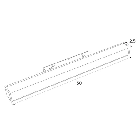 MAXLIGHT M0001Z LAMPA MAGNETYCZNA LINIOWA SYSTEM ZIGBEE 12W 634LM 2700/5000K