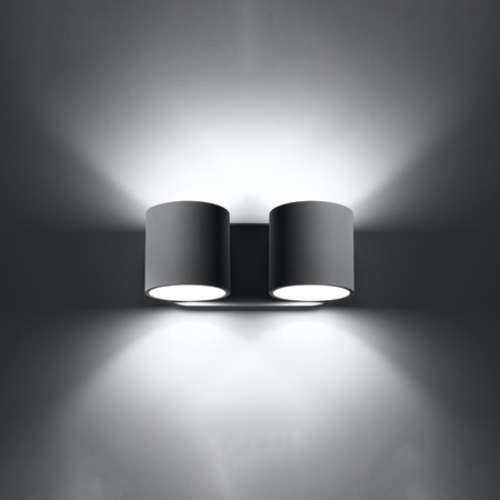 Kinkiet ORBIS 2 szary