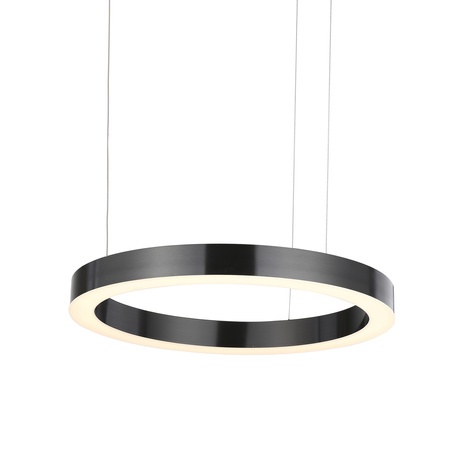 Lampa wisząca CIRCLE 2 60+80 cm - LED, ringi tytan szczotkowany na 1 podsufitce