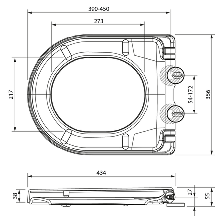 BOA deska WC, Soft Close, Easy Take, biały