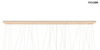 MOOSEE lampa wisząca LIBERTY LINE 8 złota