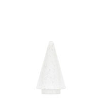 White Confetti Glass Tree Decoration 150x150x250mm
