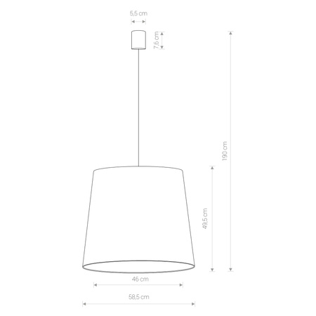 8440 Oprawa oświetl."CONE L BLUE"