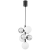 NOWOCZESNA LAMPA WISZĄCA CZARNA SAONA W7