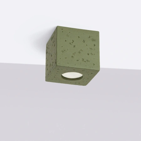 Plafon QUAD beton zielona oliwka