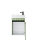 Szafka łazienkowa wisząca z umywalką 40 cm szałwia mat MISENO 001-SU40-03+TR41355