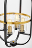 LAMPA WISZĄCA LOFT CZARNO-MOSIĘŻNA MONTEREY W4