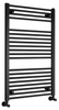 DIRECT grzejnik z bocznym przyłączem 600x960mm, czarny mat