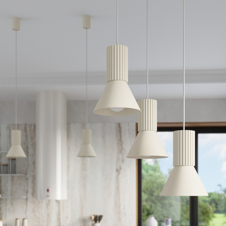 Lampa wisząca ESTRIA 1 beżowa