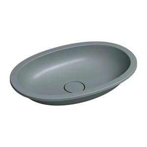SHELL M+ umywalka podblatowa 54 x 34 cm, ash grey mat