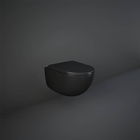 Zestaw DES Miska z Deską WC podwiesz. Rimless 52cm czarny Mat