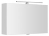 CLOE szafka z lustrem z oświetleniem LED, 80x50x18cm, biała