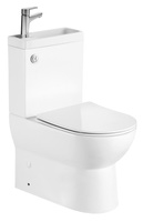 JALTA HYGIE kompakt WC z umywalką, Rimless, odpływ poziomy/pionowy, biały