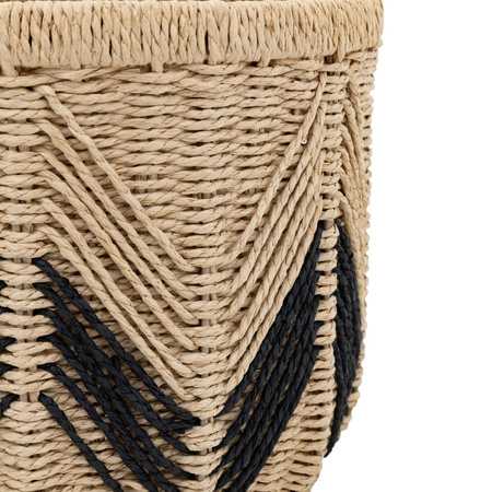 Cameroon Baskets Natural & Black (Set of 3)