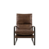 Fabien Lounger Brown Leather 650x960x920mm