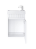 Szafka łazienkowa wisząca z umywalką 40 cm biały mat MISENO 001-SU40-01+TR41355