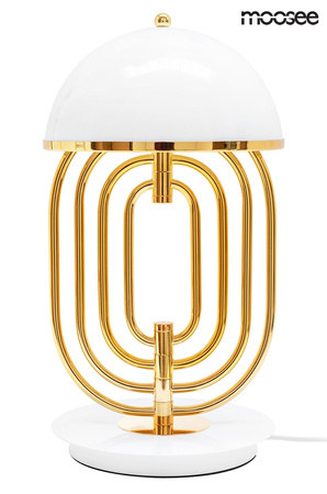 MOOSEE lampa stołowa BOTTEGA złota / biała