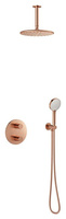 Silhouet HS2 podtynkowy zestaw prysznicowy termostatyczny szczotkowana miedź pvd