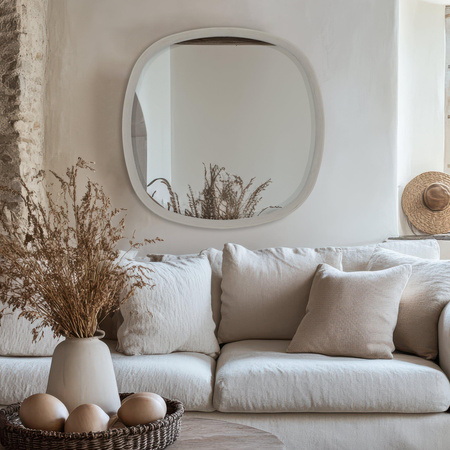 Padstow Mirror Taupe 600x40x600mm