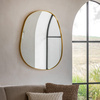 Holworth Pebble Mirror Gold 890x840mm