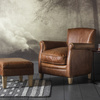 Stołek Mr. Paddington Vintage Brown Leather