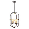 LAMPA WISZĄCA LOFT CZARNO-MOSIĘŻNA MONTEREY W4
