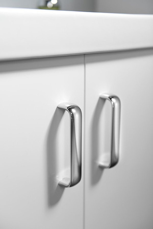 THEIA szafka umywalkowa 66,3x70x35cm, 2 drzwiczki, biała