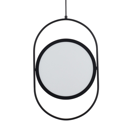 Lampa wisząca ELIPSE M, 45 cm - LED, czarna nowoczesna