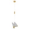 Lampa wisząca BEE LAMP 1, 21 cm- LED, złota, w kształcie motyla
