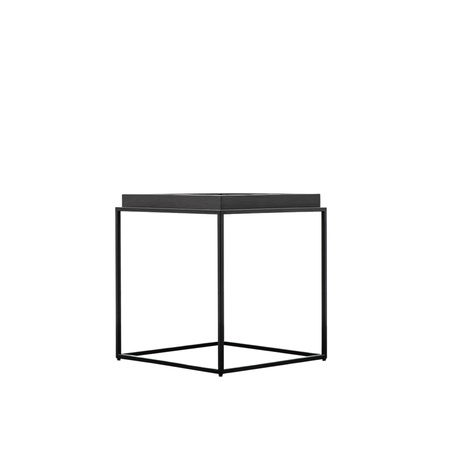 Stolik pomocniczy Forden Tray, czarny, 550 x 550 x 600 mm