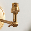 Wood Wing 1 Wall Light Fitting Brushed Aged Brass