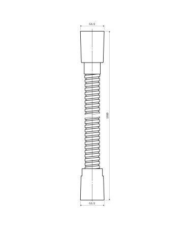 wąż prysznicowy, 150 cm, nikiel szczotkowany