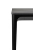 Stół SLIM 140x80 czarny - ceramiczny marmur, aluminium