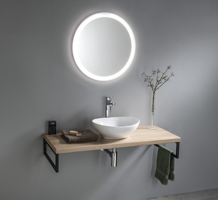 Umywalka ceramiczna nablatowa 42x34cm, biały