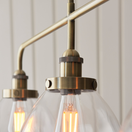 Hansen 3 Pendant Light Antique Brass