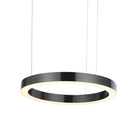 Lampa wisząca CIRCLE 60 cm - LED, ring tytan szczotkowany