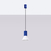 Lampa wisząca ESTRIA 1 biała/ultramaryna
