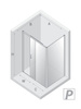 Kabina prysznicowa PRIME GUNMETAL BRUSHED 1D prostokątna P 110x100x200 szkło czyste 6mm Active Shield 2.0