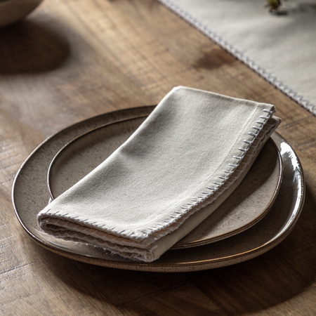 Linen Effect Napkin (4pk) 450x450mm