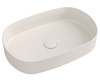 INFINITY OVAL umywalka nablatowa 55x36cm, ivory