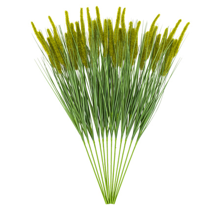 Faux Grass with Seed Heads Green (12pk) 850mm