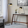 Brair 1 Floor Light Matt Black & Antique Brass