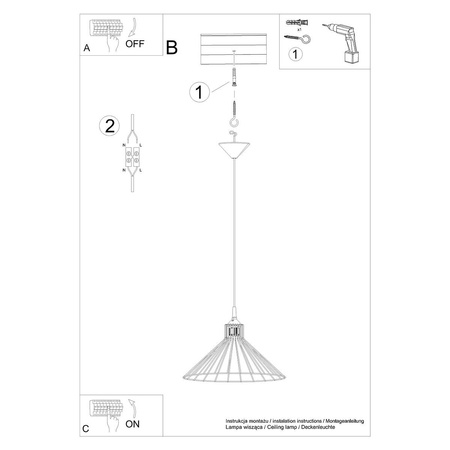 Lampa wisząca EDA