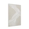 Obraz w ramie „Entangled” – naturalny, 70 × 3 × 100 cm