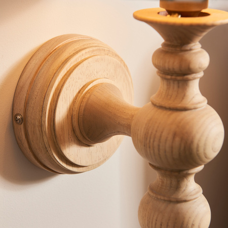 Bibury 1 Wall Light Natural Ash