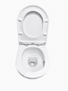 Zestaw RESORT REEL Miska WC podwiesz. Rimless ze spłukiwaniem wirowym & deska WC slim W/O biały połysk