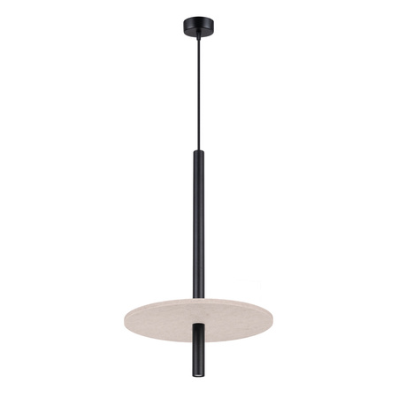 Lampa wisząca FELTRO 1 czarna/beżowa