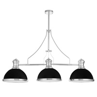 NOWOCZESNA LAMPA WISZĄCA INDUSTRIALNA CZARNA ETTORE W3