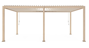 Pergola ogrodowa BIZZOTTO OCEAN 3.6X6 – naturalny / Silk